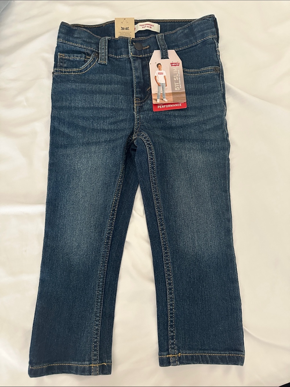Levi's Kids Dark Blue Slim Jeans